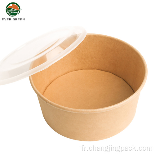 Bowl en papier kraft à compost biodégradable écologique